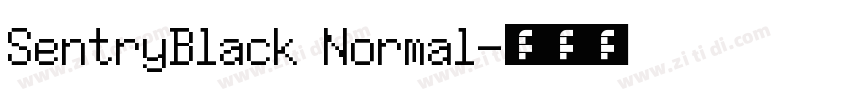 SentryBlack Normal字体转换